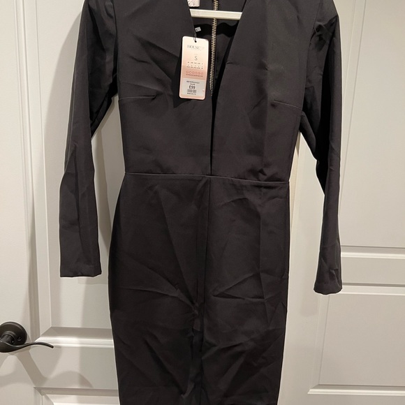 NWT HOUSE OF CB DOMINIQUE DEEP PLUNGE MIDI DRESS - Picture 6 of 7